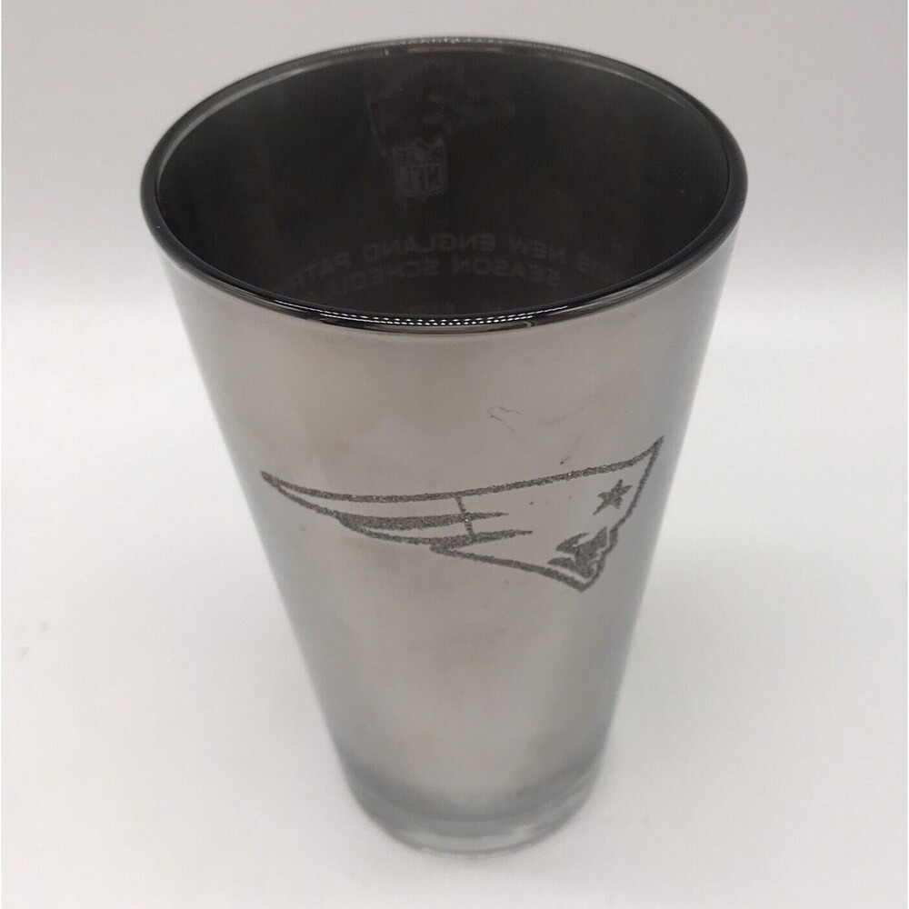 New England Patriots 2015 Schedule Officially NFL Licensed 16oz Glass Tumbler